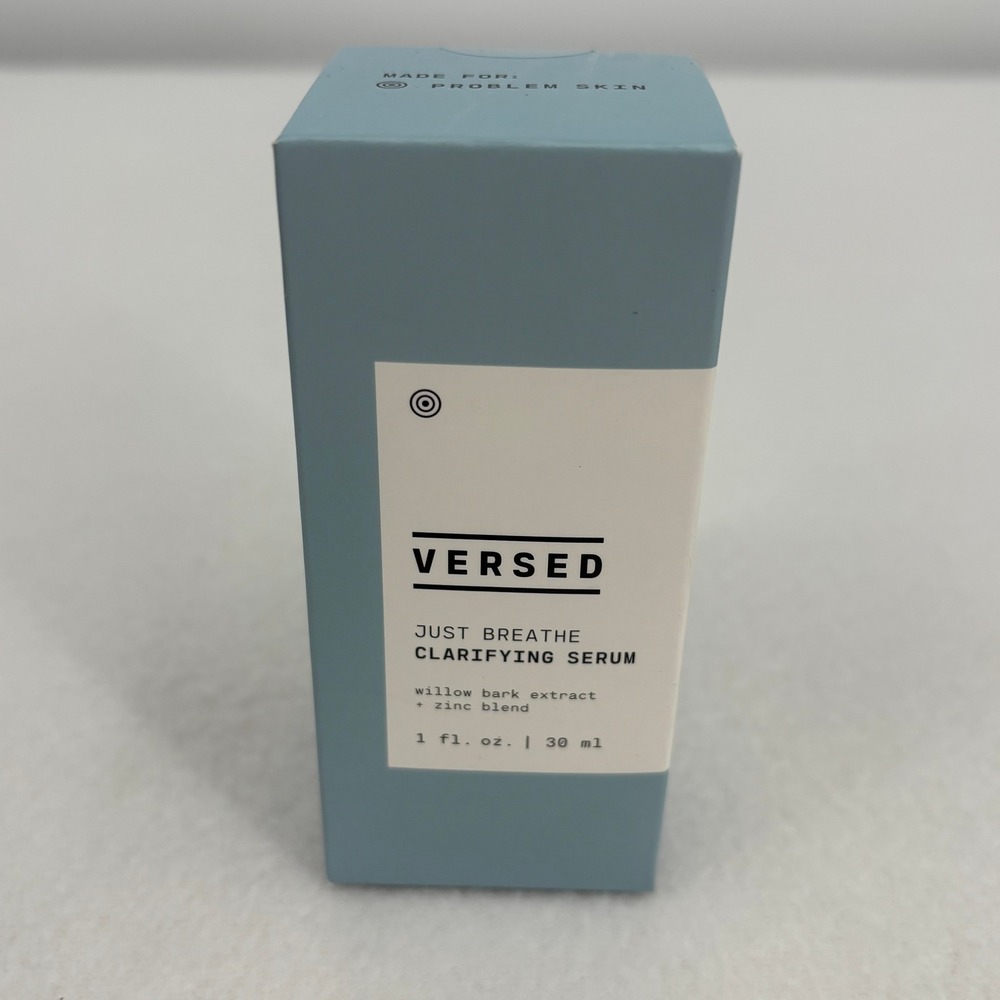 Versed Just Breathe Clarifying Serum 1 fl oz 30 ml Willow Bark Zinc Problem Skin
